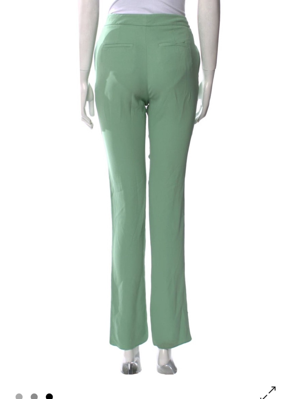 St. John Navy Diana Straight-Leg Trousers in Navy and Sea Green (2 Pairs)